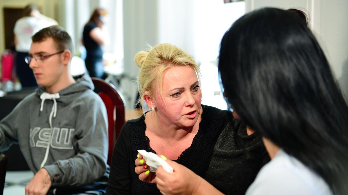 Protest rodzicow niepelnosprawnych dzieci w Sejmie.