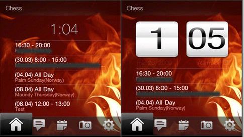 Zaplanowane zadania na ekranie z TouchFlo3D 1