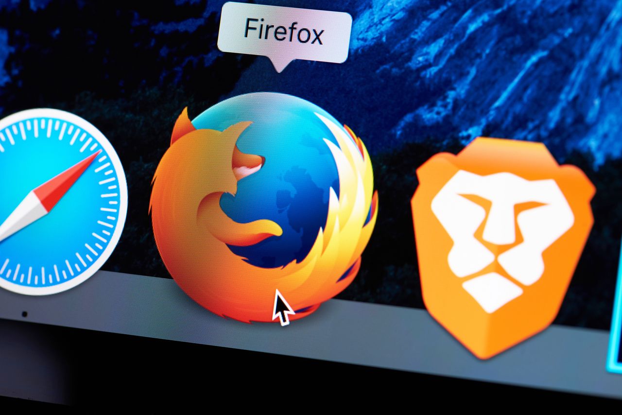 Ikona przeglądarki internetowej Firefox z depositphotos