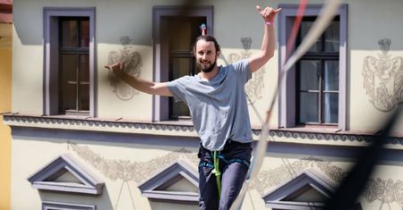 Akrobacje na wysokościach w samym sercu Lublina