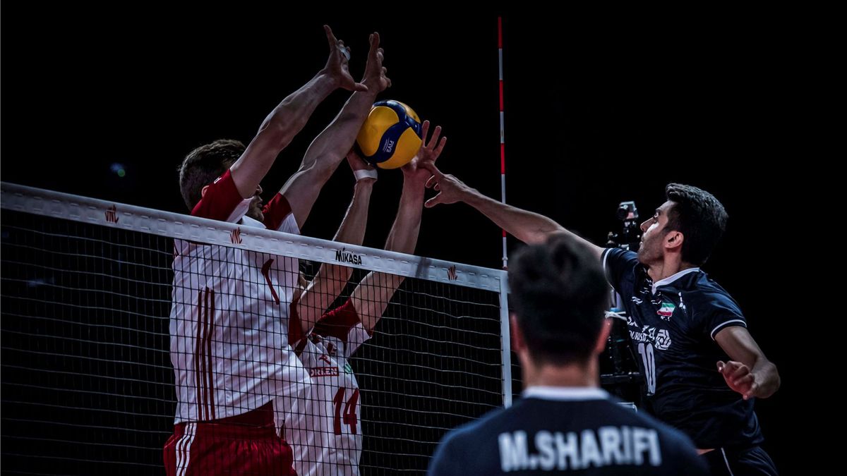 Materiały prasowe / FIVB / Na zdjęciu: mecz Iran - Polska na Lidze Narodów 2021