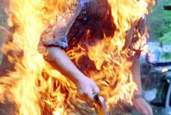 Bezrobotny podpalił się przed pałacem prezydenckim