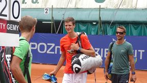 Challenger Praga: Hubert Hurkacz w głównej drabince po horrorze, Tomasz Bednarek w grze podwójnej