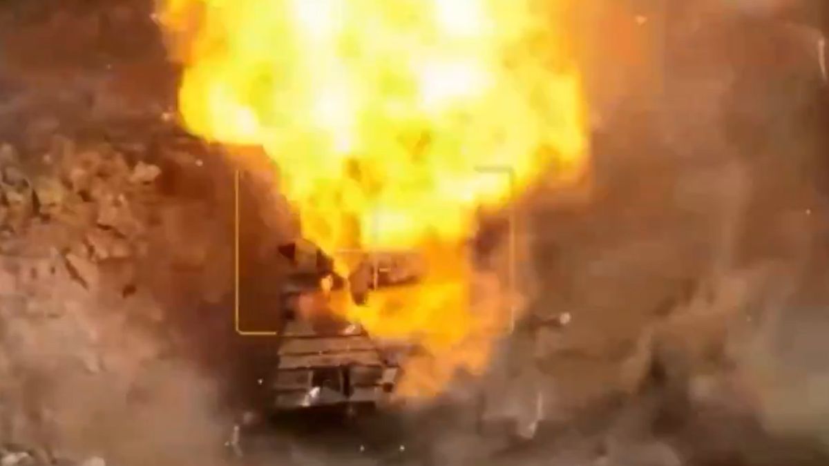 Zniszczenie rosyjskiego czołgu T-90M