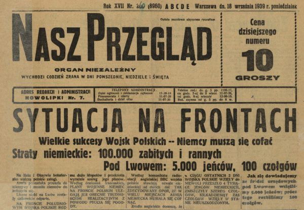 Gazeta z 1939 r.
