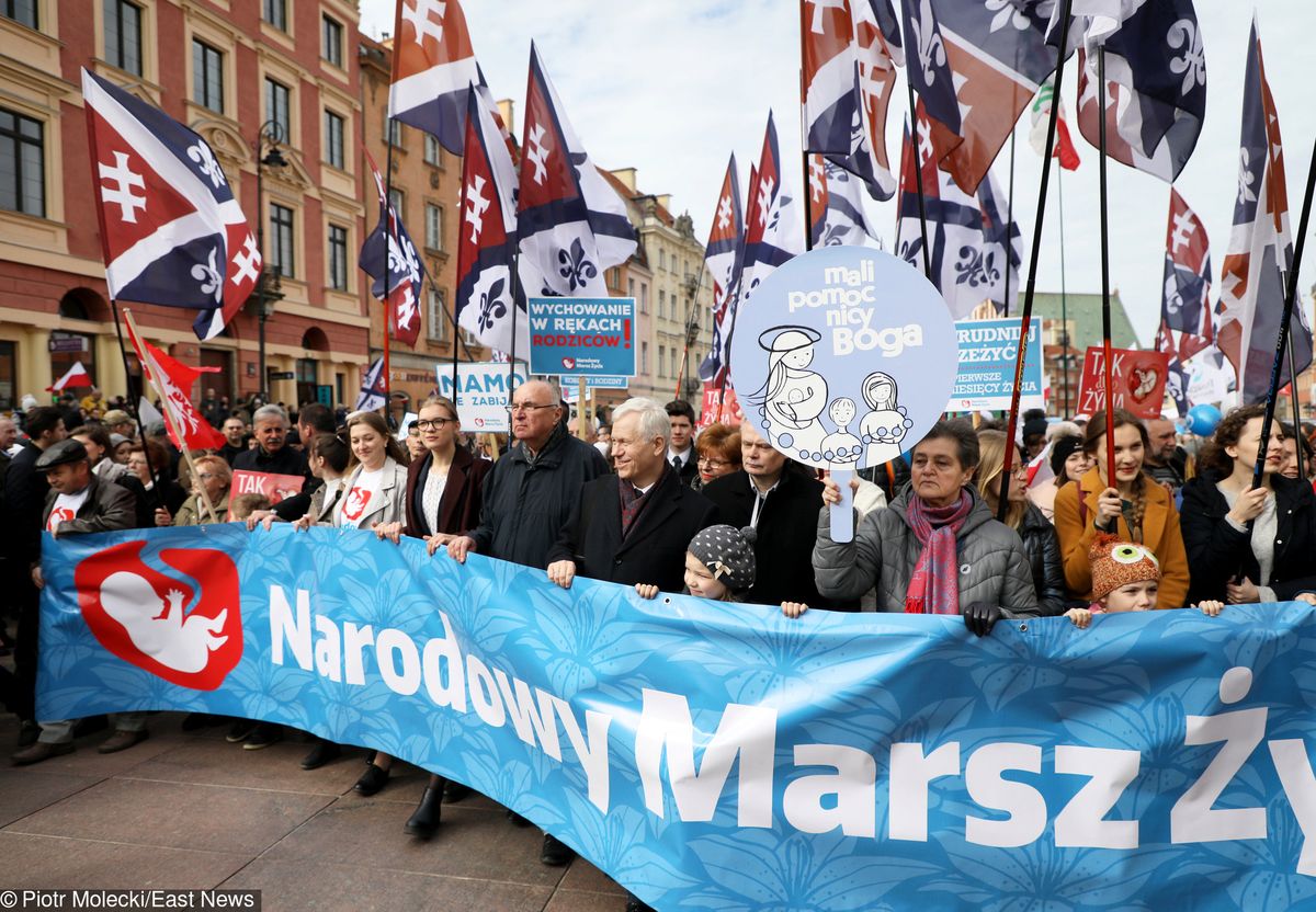 Organizator Narodowego Marszu Życia skarży się na TVP. Poszło o wystąpienie Jarosława Kaczyńskiego