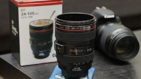 Kubek na kawę Canon 24-105 mm f/4 do kupienia na eBay 1