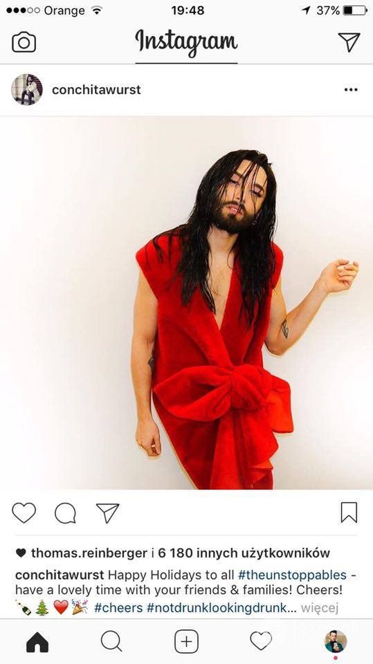 Conchita Wurst - święta 2016, Wigilia zdjęcia