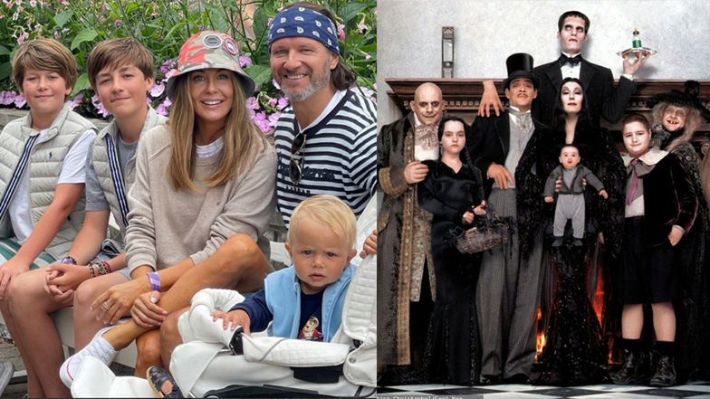 Majdanowie przebrali się za rodzinę Addamsów 