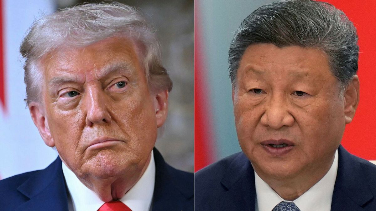 Prezydent USA Donald Trump i przywóca Chin Xi Jinping