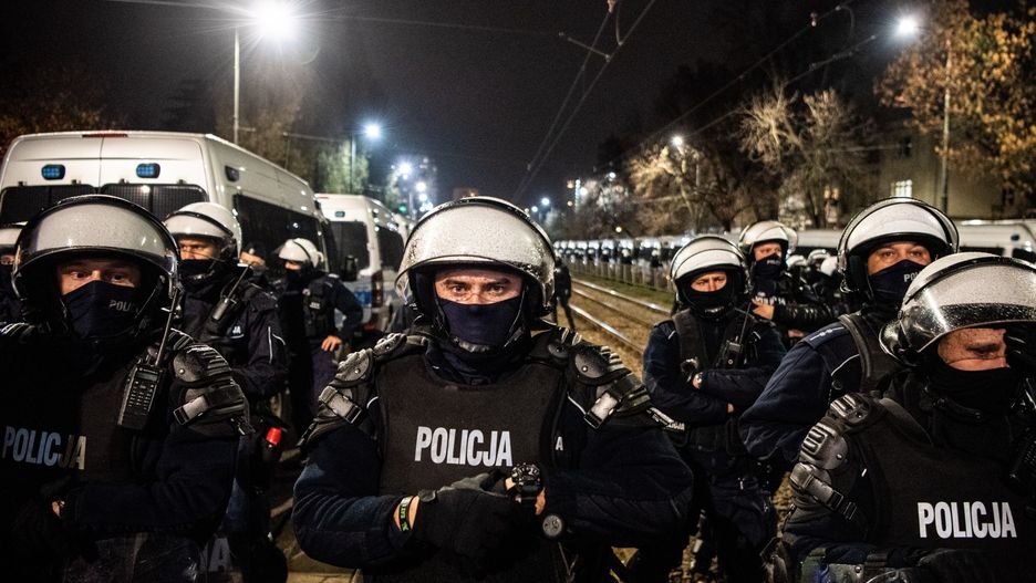 Policjanci ochraniali dom Jarosława Kaczyńskiego na Żoliborzu