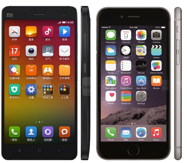 Xiaomi Mi-4 vs. Apple iPhone 6