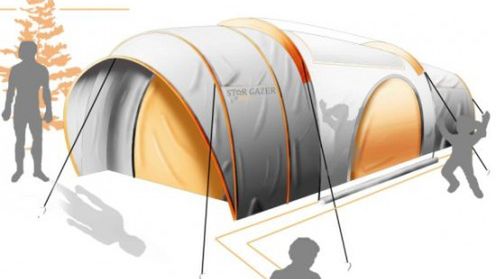 Namiot idealny: z solarnymi diodami i przezroczystym dachem 1