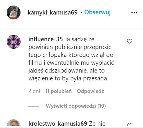 Fani stoją murem za Kamerzystą