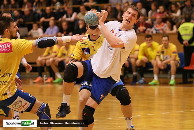 Marek Daćko bardzo dobrze radził sobie z obroną Vive Tauronu Kielce