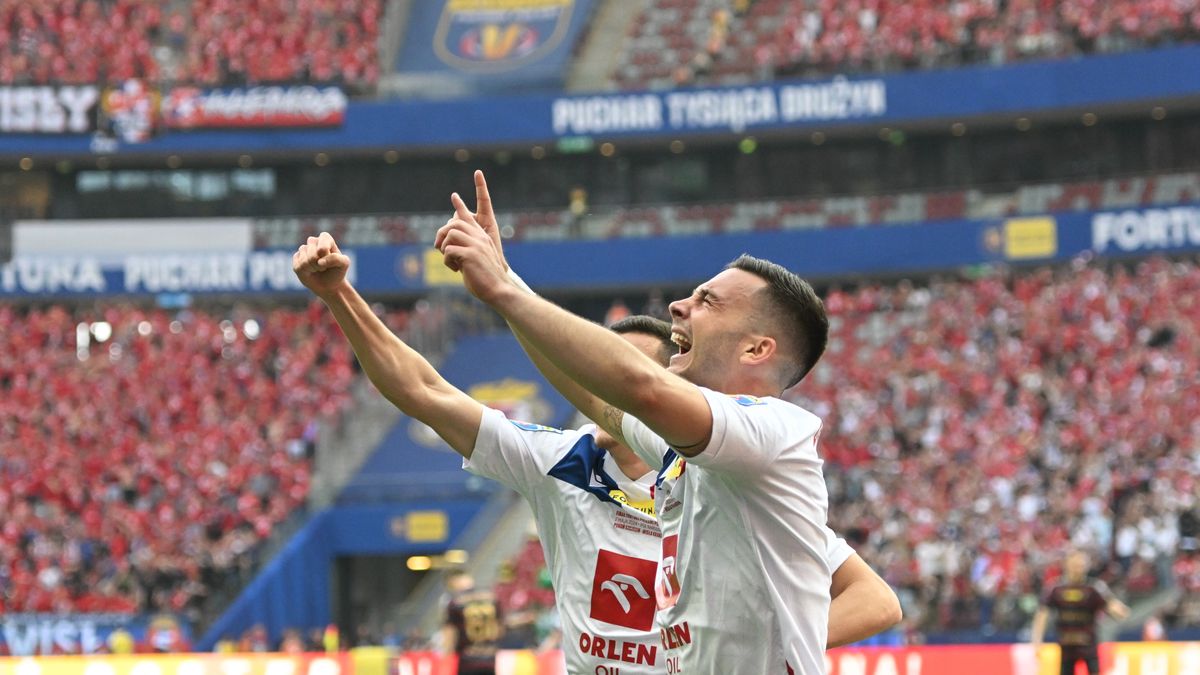 Angel Rodado strzelił zwycięskiego gola dla Wisły Kraków w finale Fortuna Pucharu Polski
