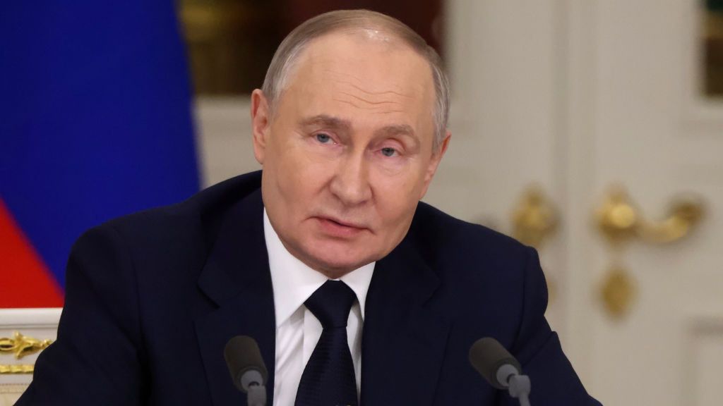 Russian President Putin Hosts Iranian President Masoud Pezeshkian in Moscow
MOSCOW, RUSSIA - JANUARY 17: (RUSSIA OUT) Russian President Vladimir Putin speaks during Russian-Iranian meeting at the Grand Kremlin Palace, January 17, 2025, in Moscow, Russia. Pezeshkian arrived to Moscow for treaty signing with Putin. (Photo by Contributor/Getty Images)
Contributor