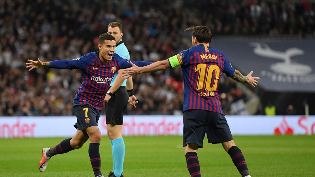 Zdjęcie okładkowe artykułu: Newspix / Shaun Botterill / Na zdjęciu: piłkarze FC Barcelona - Philippe Coutinho i Lionel Messi