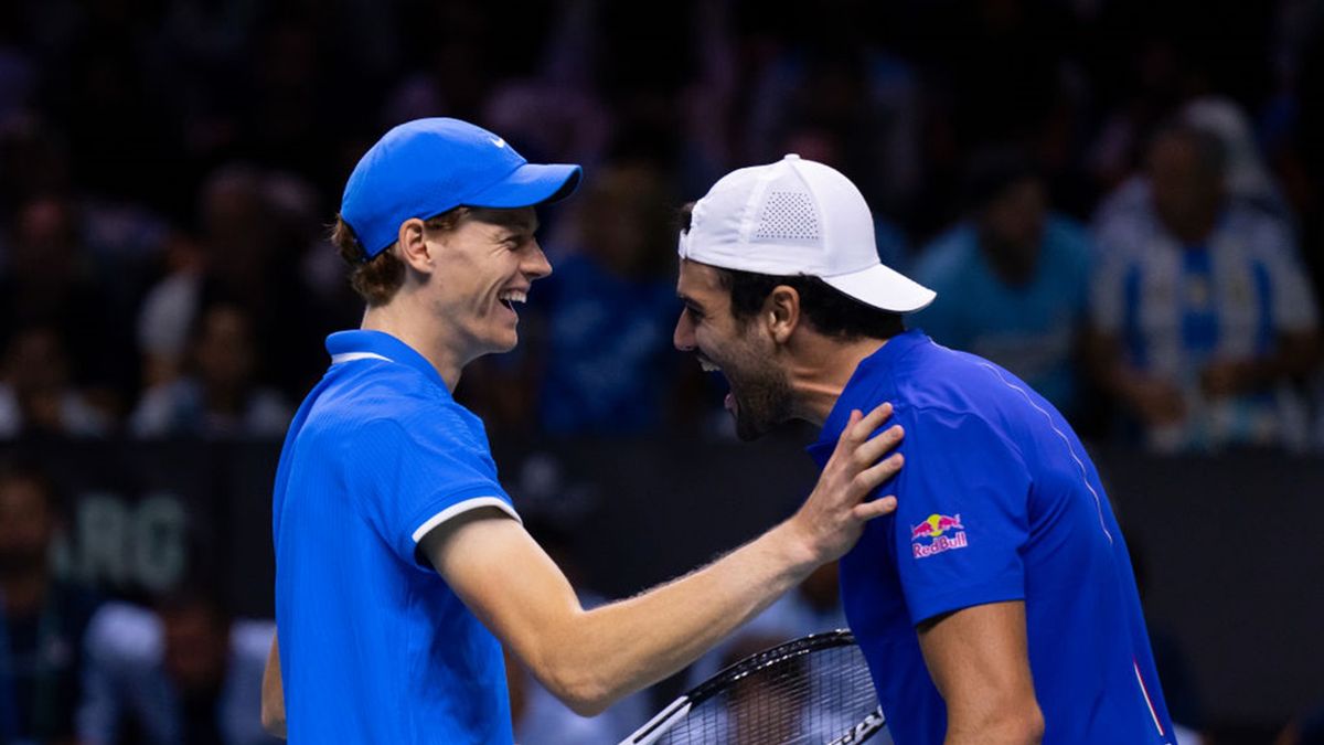 Getty Images / Alvaro Diaz/Europa Press / Na zdjęciu: Jannik Sinner i Matteo Berrettini