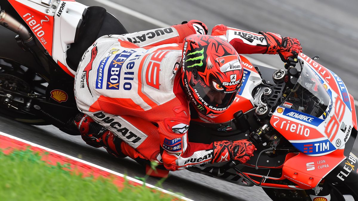 Jorge Lorenzo na motocyklu Ducati