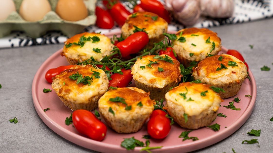 Muffiny z kurczakiem- Pyszności