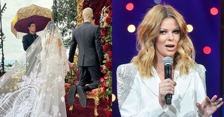 Ślubna stylizacja Kourtney Kardashian uraziła UCZUCIA RELIGIJNE Małgorzaty Tomaszewskiej: "To jakaś KPINA Z WIARY?"