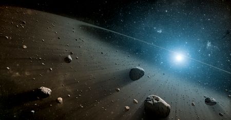 Naukowcy odkryli dwie czerwone skały ze "złożoną materią organiczną” w pasie asteroid. Zdaniem badaczy, nie powinno ich tam być