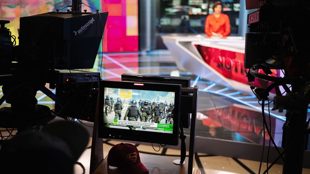 Inside RT Studios In MoscowMOSCOW, RUSSIA - DECEMBER 06: (EDITORS NOTE: Image has been reviewed by RT prior to transmission.) News anchor Aliana Nieves hosts a Spanish-language news program for RT on December 6, 2019 in Moscow, Russia. RT, formerly known as Russia Today, is a state-funded TV network that produces news content in English and several other languages. The network insists it is no different from other global broadcasters, like the BBC, albeit one that offers alternative views to the mainstream Western media. Western governments, however, see the network as an instrument of the Russian government. (Photo by Misha Friedman/Getty Images)Misha Friedman