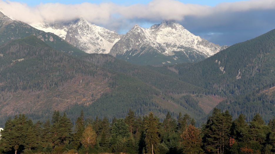 Widok na słowackie Tatry