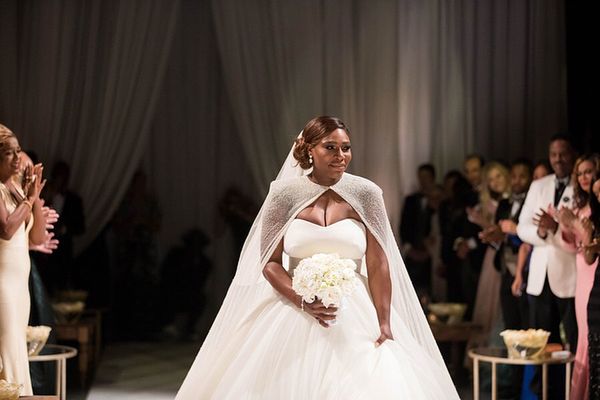Serena Williams w sukni ślubnej