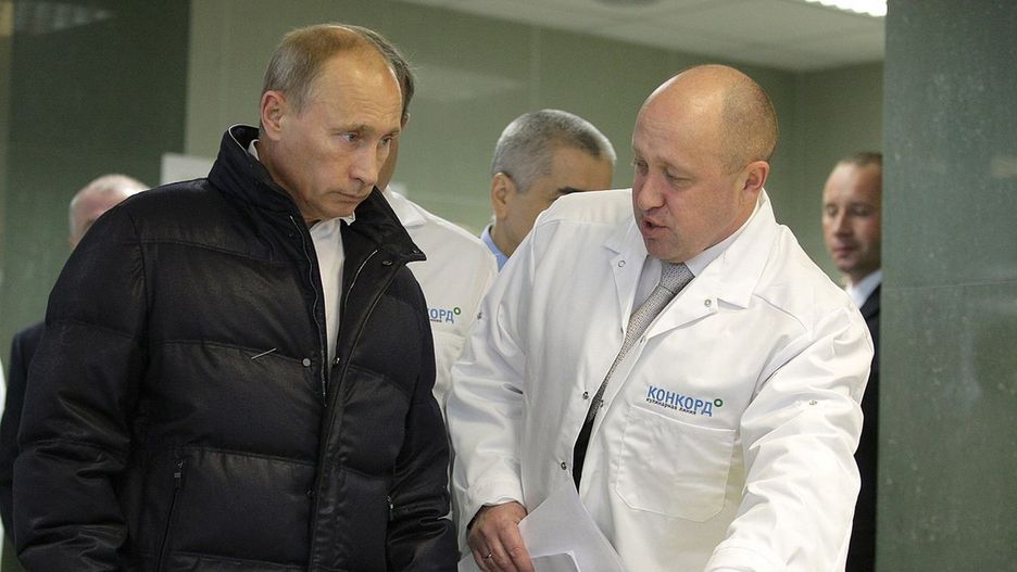 Putin z Prigożynem w 2010 roku.