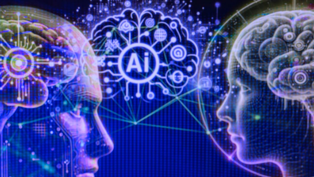 The OpenAI logo is being displayed on a smartphone with an AI brain visible in the background, in this photo illustration taken in Brussels, Belgium, on January 2, 2024. (Photo illustration by Jonathan Raa/NurPhoto via Getty Images)