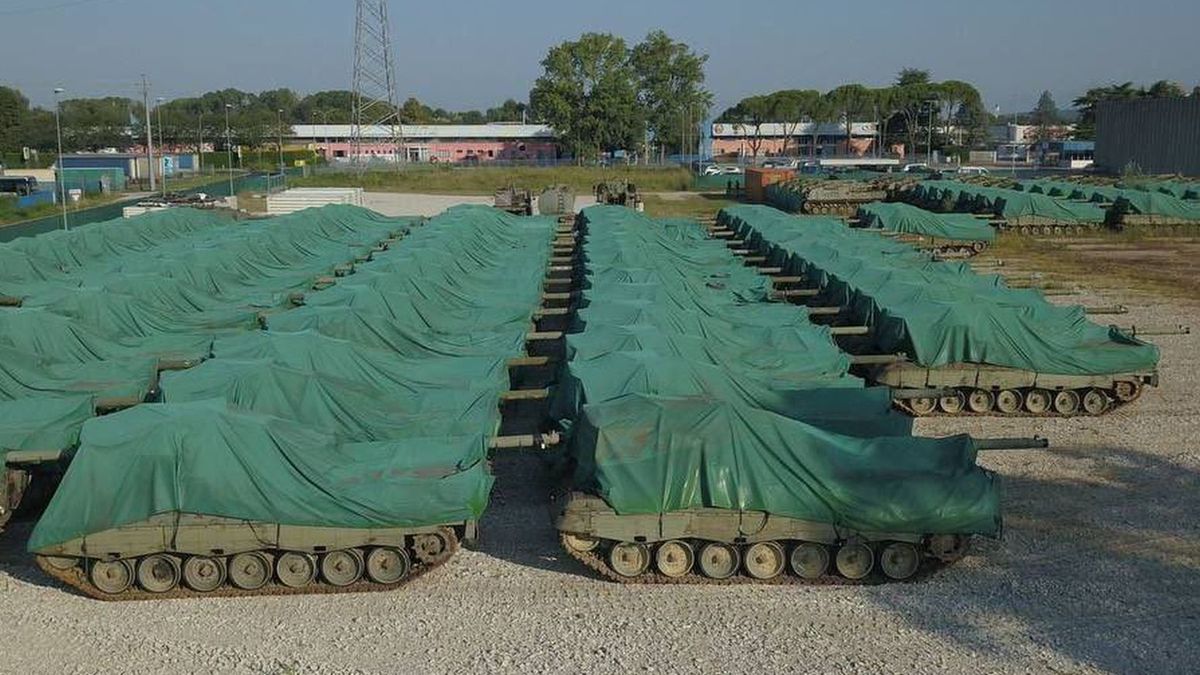 Czołgi Leopard 1 pod plandekami