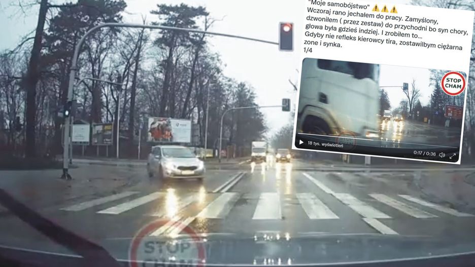 Sekundy dzieliły go od śmierci. Pokazał przerażające nagranie 