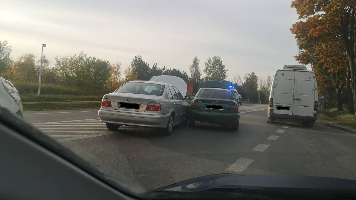 Zderzenie bmw z audi na DK19 w Niemcach