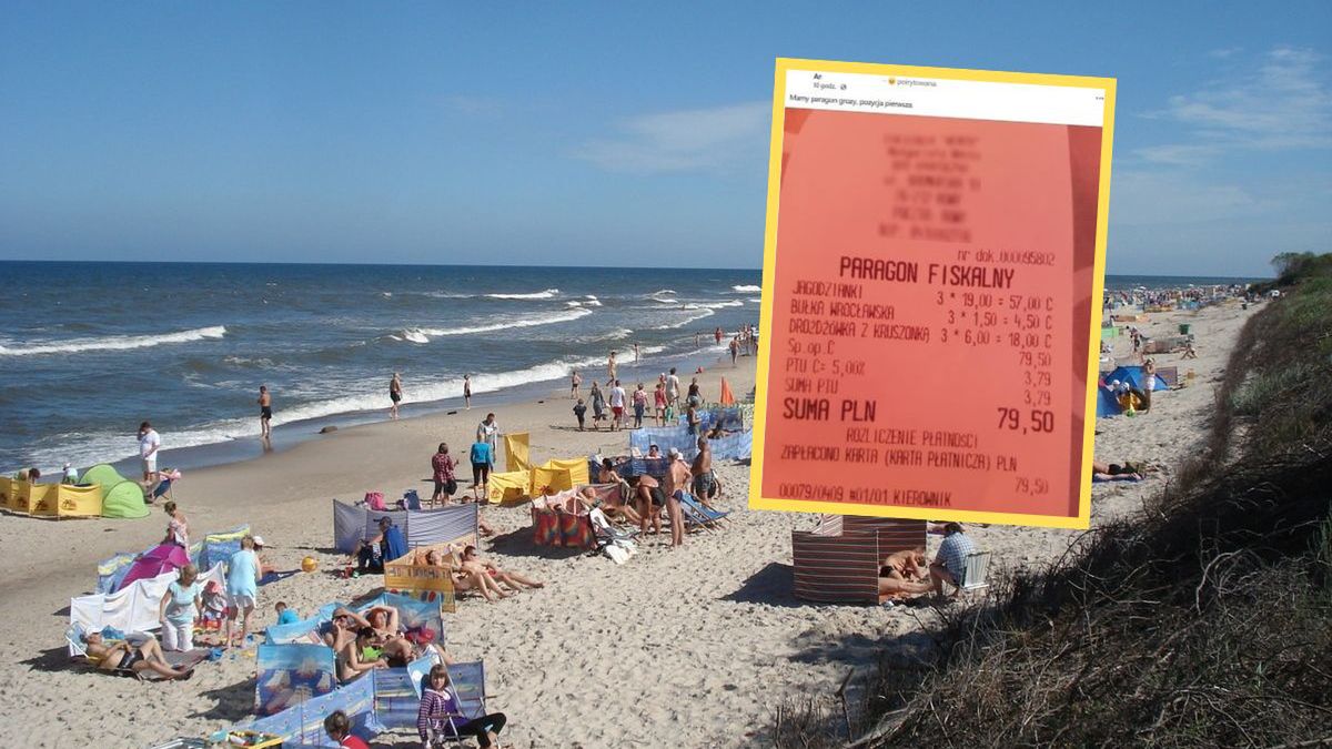 Paragon grozy z Rowów. 19 zł za jagodziankę? Turyści komentują