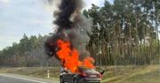 Gorzów: Pożar Skody na S3. Auto płonęło jak pochodnia