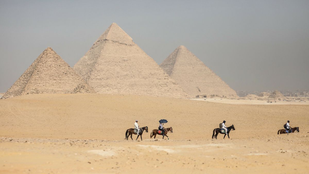 Temporary
GIZA, EGYPT - OCTOBER 26: ''Forever is Now Art D'Egypte'' exhibition, organized with the participation of artists from Egypt and many other countries, opens next to the Great Pyramids of Giza, in Giza, Egypt on October 26, 2023. Mohamed Elshahed / Anadolu
AA/ABACA