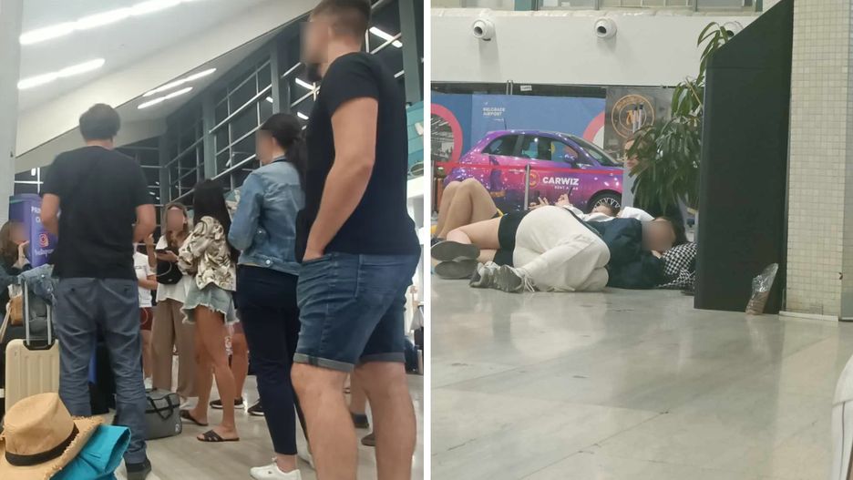 Dramat pasażerów samolotu do Splitu