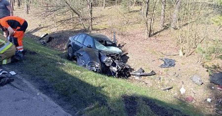 Koszmarny wypadek pod Tarnobrzegiem. W akcji śmigłowiec LPR