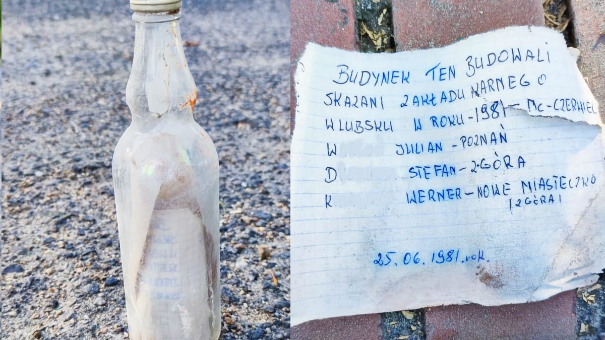 Znaleziono list w butelce sprzed 40 lat  