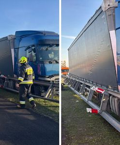 Wypadek na A1. Kierowca ciężarówki zasłabł za kierownicą