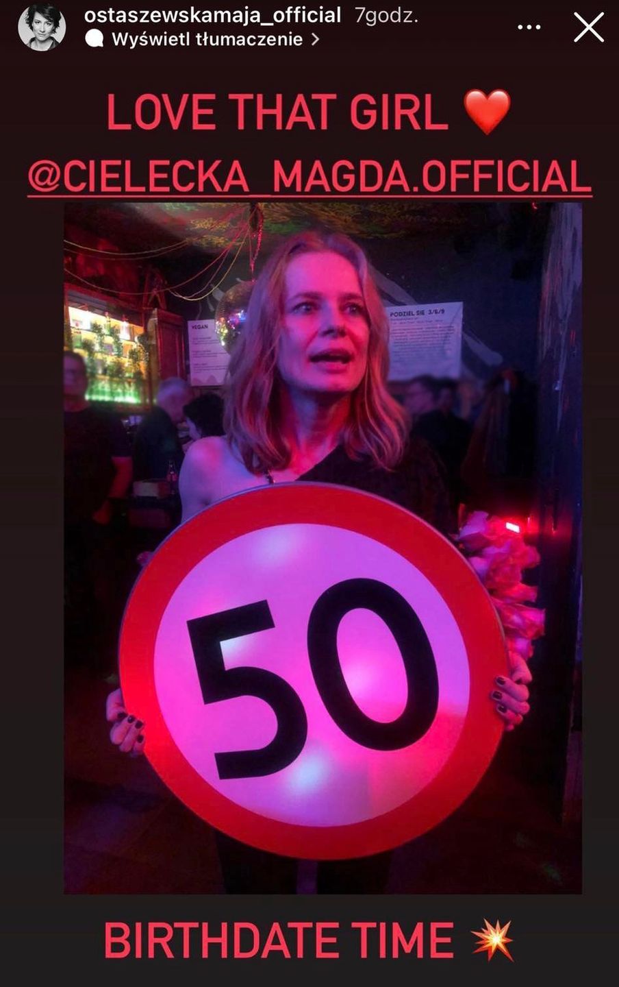 50. urodziny Magdaleny Cieleckiej 