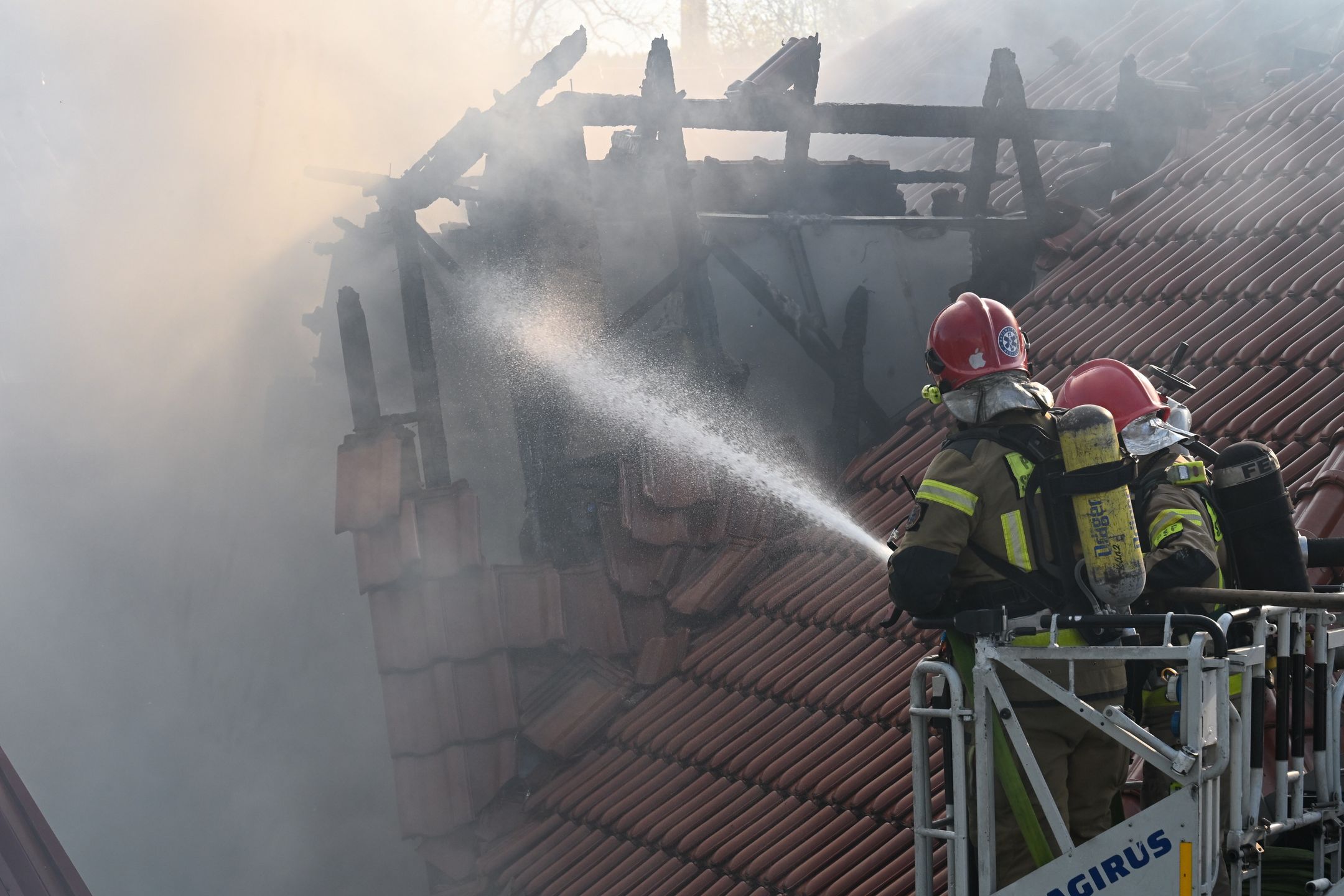 Akcja straży pożarnej. Zdjęcie ilustracyjne
