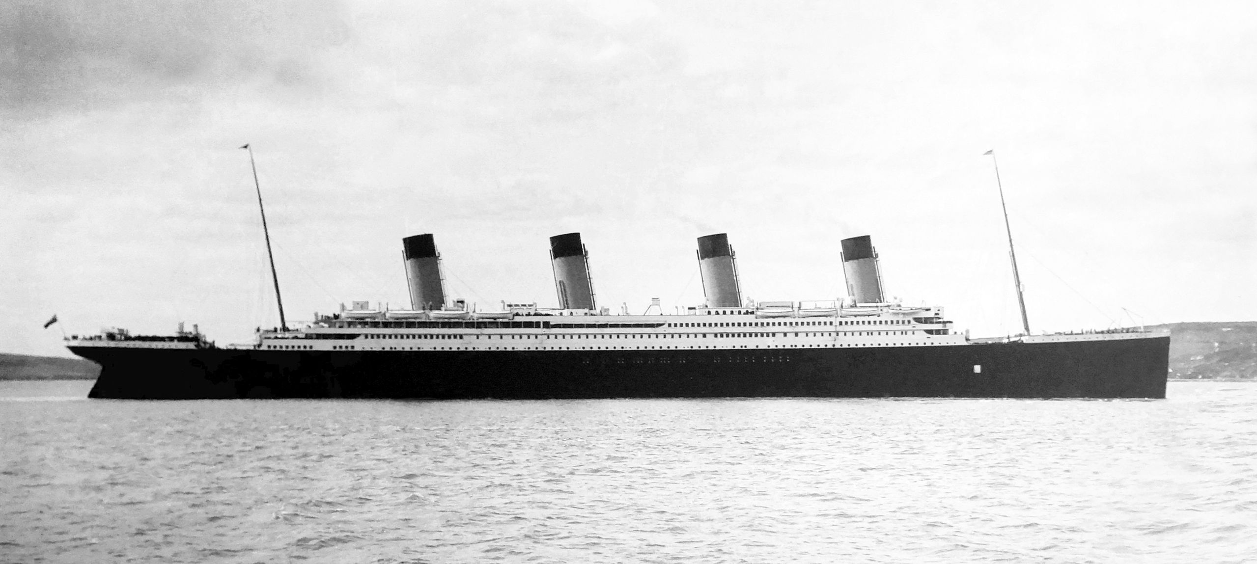 RMS Titanic w Cork w Irlandii 11 kwietnia 1912 roku.