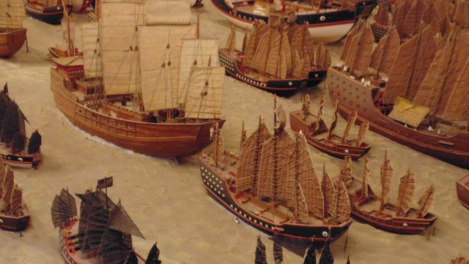 Trzon chińskiej floty stanowiły gigantyczne statki z drewna