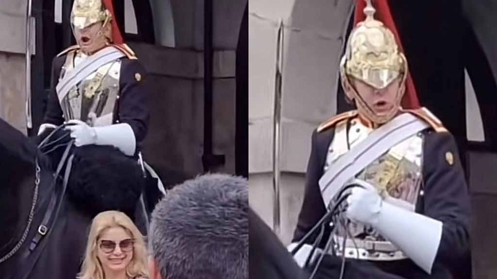 Królewski gwardzista zrugał lekkomyślną turystkę