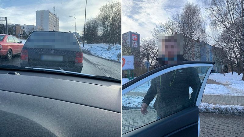 Kierowca volkswagena groził instruktorowi nauki jazdy pobiciem za zwrócenie uwagi | nadesłane