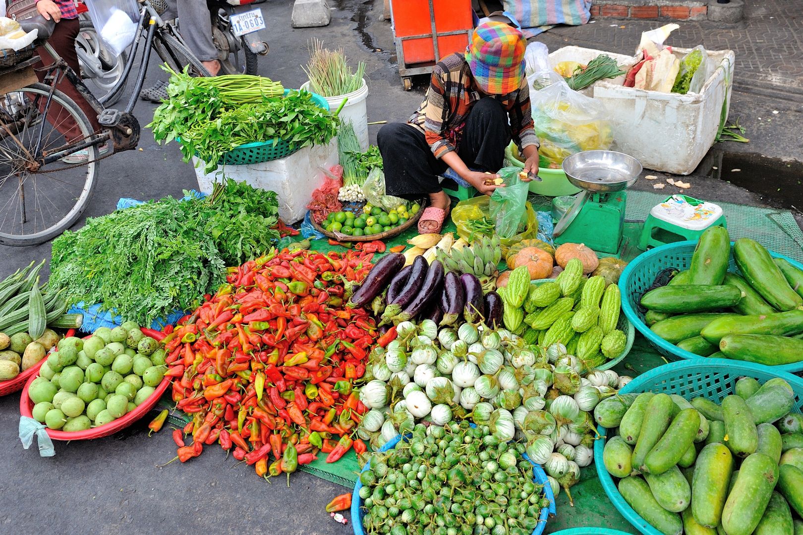 Na targach w Phnom Penh można kupić nie tylko produkty spożywcze