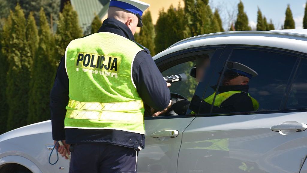 Zatrzymanie śpiącego nietrzeźwego kierowcy